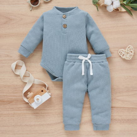 2Pcs Suit Toddler Long Sleeve Romper